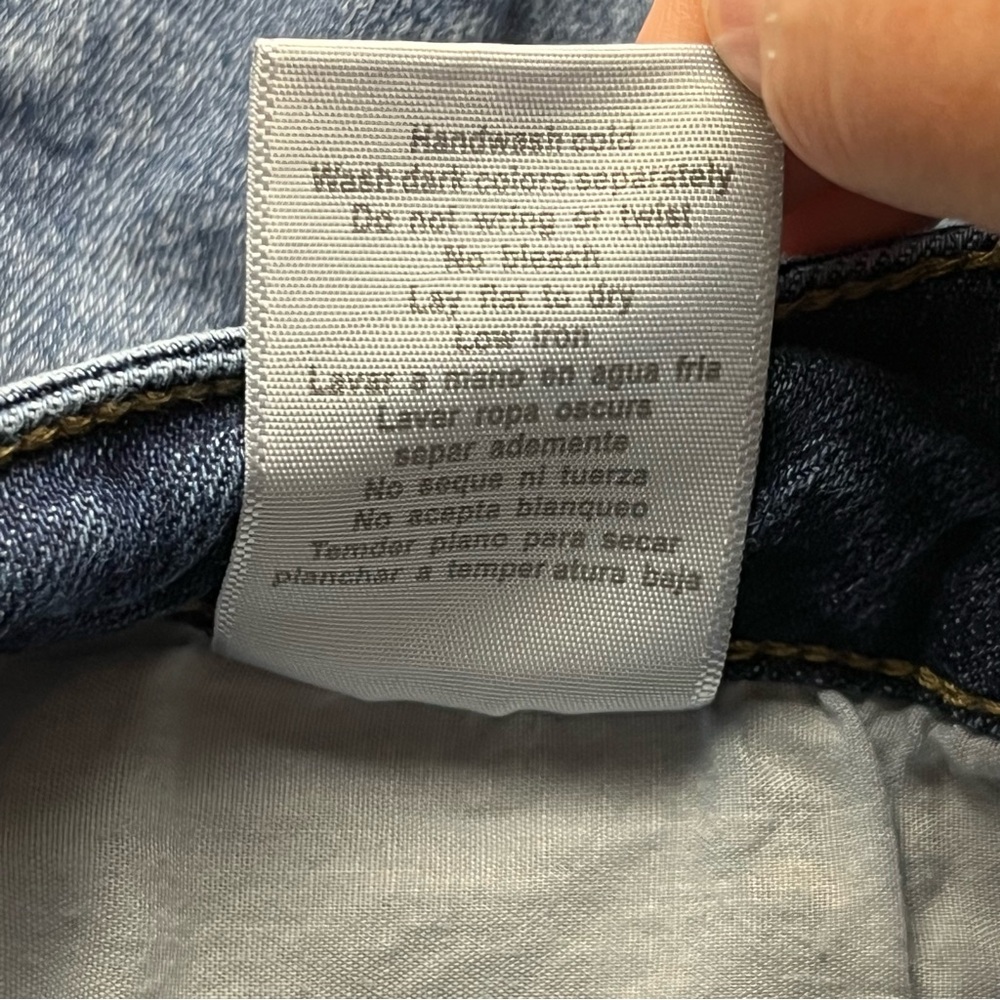 Judy Blue Distressed Relaxed Fit Womens Size 3 / 26 Blue Denim Jeans Frayed Hem - Picture 5 of 14